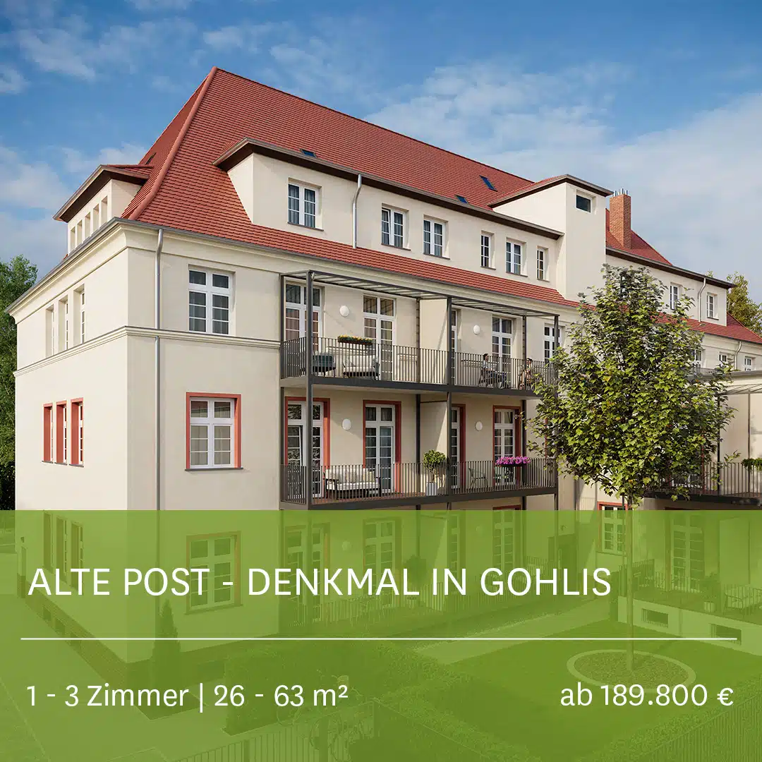 Alte Post Neubauprojekt Wohncarrée Plagwitz Leipzig
